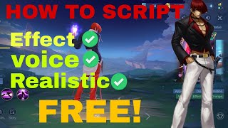 HOW TO SCRIPT IORI YAGAMI SKIN EFFECT VOICE INCLUDED EASYSIMPLE [upl. by Ezequiel]