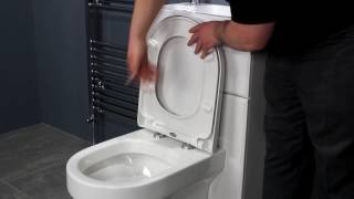 Top Fixing Soft Close Toilet Seat  D Shape [upl. by Davena]