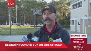 Baby safe after being left in box at St Johns County fire station officials say [upl. by Tjader]