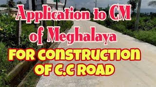 How to write an application to CM for CC Road Maikai CM na CC road na application segen [upl. by Capone]