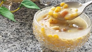 Goan Sweet Dish Mangane  Mangane Recipe Traditional Sweet Dish  konkani Sabudana Chana Dal Kheer [upl. by Jonathon]