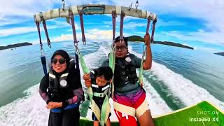 Vlog  Langkawi Paragliding at Pantai Cenang [upl. by Relyhcs156]