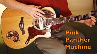 Episode 100 Pink Panther Machine acoustic baritone guitar  gimmicks [upl. by Oatis181]