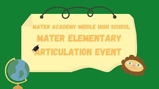 Mater Academy Mater Academy Articulation Event [upl. by Novyert]