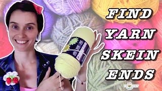 How To Find Yarn Skein Ends  Crochet Quick Tip [upl. by Animaj]