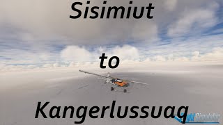 Flying to former US Military Base in Kangerlussuaq MSFS2020 Greenland Bushtrip Part 4 [upl. by Nadia]