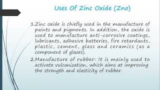 Uses Of Aluminum IIIOxide amp Zinc Oxide  Uses Of Metal Oxides [upl. by Giacopo]