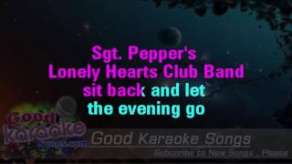 Sgt Peppers Lonely Hearts Club Band  The BeatlesLyrics karaoke [upl. by Notgnillew]