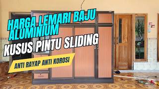 HARGA LEMARI PAKAIAN ALUMINIUM 4 PINTU pandawaaluminium [upl. by Thurman]