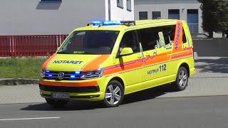 NEF  Rettung Frankfurt 018202 ► Feuerwehr Frankfurt Oder [upl. by Anirbes]