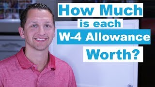 How Much is Each W4 Allowance Worth [upl. by Eanert2]