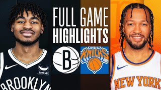 NETS at KNICKS  FULL GAME HIGHLIGHTS  April 12 2024 [upl. by Bright727]