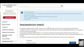 Önkormányzati adóegyenleg lekérdezés [upl. by Eohce]