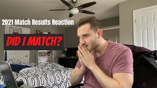 Residency Match day Live Reaction  Match Day 2021  Did I Match [upl. by Whitelaw85]