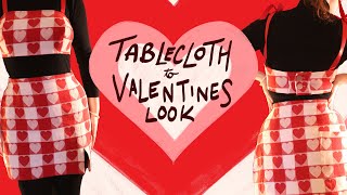 Can I Make a Cute Valentines Day Outfit from a Tablecloth [upl. by Nomad942]