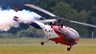 SA319 ALOUETTE III WORLDS LARGEST RC TURBINE MODEL HELICOPTER  Pöting Turbine Meeting 2015 [upl. by Eiraminot]