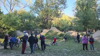 Bmx high jump contest at local park [upl. by Yngad]