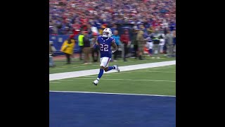 Ray Davis with a 63yard touchdown catch from Josh Allen vs Miami Dolphins [upl. by Sofer336]