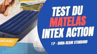 Test matelas INTEX DURABEAM STANDARD ACTION [upl. by Durning]