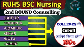 RUHS BSc Nursing 2nd Round Actual Cutoff 2024 BSc Nursing Top Cities Cutof OUT bscnursing viral [upl. by Schapira]