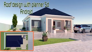 House gable roof design with planner 5d [upl. by Hsreh]