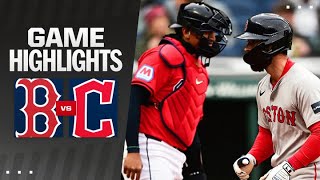 Red Sox vs Guardians Game Highlights 42424  MLB Highlights [upl. by Dagnah89]