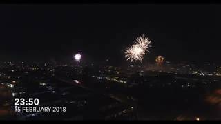 Sibu CNY Fireworks 2018 [upl. by Fanechka339]