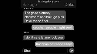 Bakudeku texting story 1318 [upl. by Bergren]