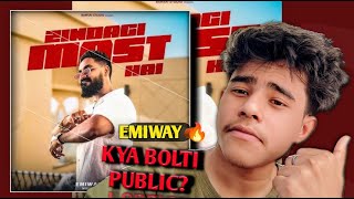 EMIWAY BANTAI  ZINDAGI MAST HAI  PROD BY TONY JAMES  OFFICIAL MUSIC VIDEO REACTION BY ARIDEBX [upl. by Neros]