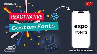 How to add custom font in react native project  Expo Font [upl. by Niwrehs]