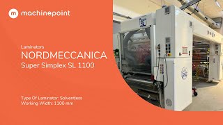 NORDMECCANICA Super Simplex SL 1100 Laminators  NORDMECCANICA Machines [upl. by Katey]