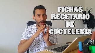 COMO HACER FICHAS DE RECETAS DE COCTELERIA [upl. by Rengia711]