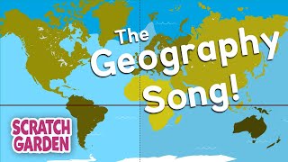 The Geography Song  Globe vs Map Song  Scratch Garden [upl. by Anma]