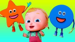 Lets Learn Shapes Song amp Fun Educational Video for Kids [upl. by Karas]