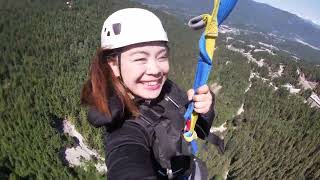 Wanderlust at Whistler Sasquatch Zipline The longest zipline in Whistler all of Canada AND the USA [upl. by Nacnud641]