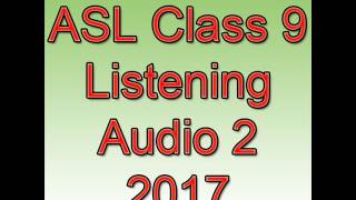 CBSE Assessment of Speaking and Listening ASL 2017 for Class 9 Listening Test Audio Script 2 [upl. by Adlitam]