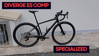 Specialized DIVERGE E5 Comp  Minha nova GRAVEL [upl. by Kcirdla]