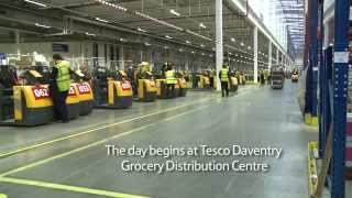 Tesco DIRFT Grocery Distribution Centre Seasonal Timelapse [upl. by Aikehs]