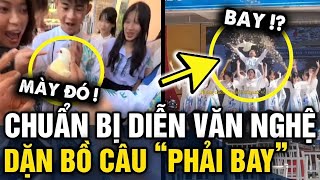 Diễn VĂN NGHỆ sợ bồ câu KO CHỊU BAY cả lớp đã dọa sẽ CHO VÀO NỒI và cái kết  Tin 3 Phút [upl. by Annod716]