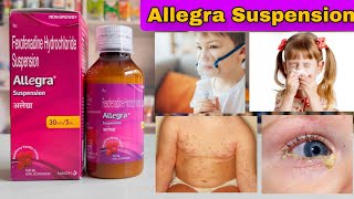 Fexofenadine Hydrochloride Suspension  Allegra Suspension  Allegra Syrup in hindi [upl. by Rutherfurd]