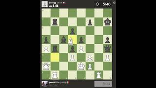 jaque mate a piezas negras con dama en g3 chess checkmate jakemate ajedrez chessgame mate [upl. by Airpal423]