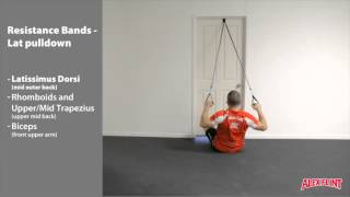 Resistance Band Lat Pulldown [upl. by Earvin15]