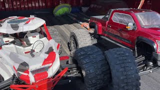 ARRMA BIG ROCK 6s VS ARRMA FIRETEAM [upl. by Dorita]