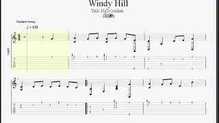 Windy Hill 羽肿  Guitar SoloTAB [upl. by Rebna573]