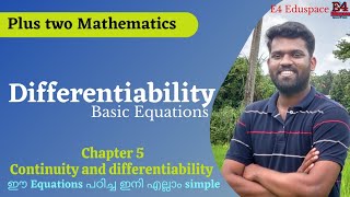 Derivatives MalayalamBasic EquationsDifferentiability MalayalamClass 12 maths chapter 5 simple [upl. by Jackson622]