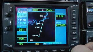 GARMIN 530 Inflight Instruction Video [upl. by Nyladnewg895]