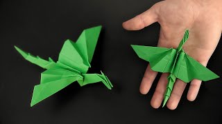 Easy Origami Dragon  How to Fold [upl. by Milon]