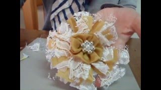 How to make Easy Shabby Chic Flowers [upl. by Itin]