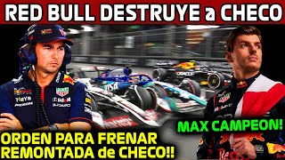 SON UN ASCO RED BULL MUESTRA COMO DESTRUYE a CHECO MAX VERSTAPPEN CAMPEON DEL MUNDO F1 2024 [upl. by Aisorbma]