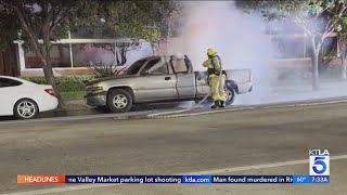 Authorities investigating possible arson spree in San Fernando Valley [upl. by Stoeber]